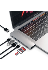 Satechi Satechi Type-C Pro Hub adapter / Thunderbolt 3 port, USB-C port, 2 x USB 3.0 ports, 4k HDMI /  SD/Micro card reader - Space Grey