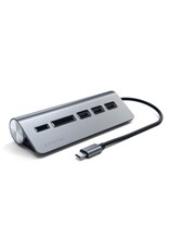 Satechi Satechi USB-C Aluminium USB Hub & Card Reader (Space Grey)