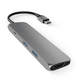 Satechi Satechi USB-C Slim MultiPort Adapter - Space Grey