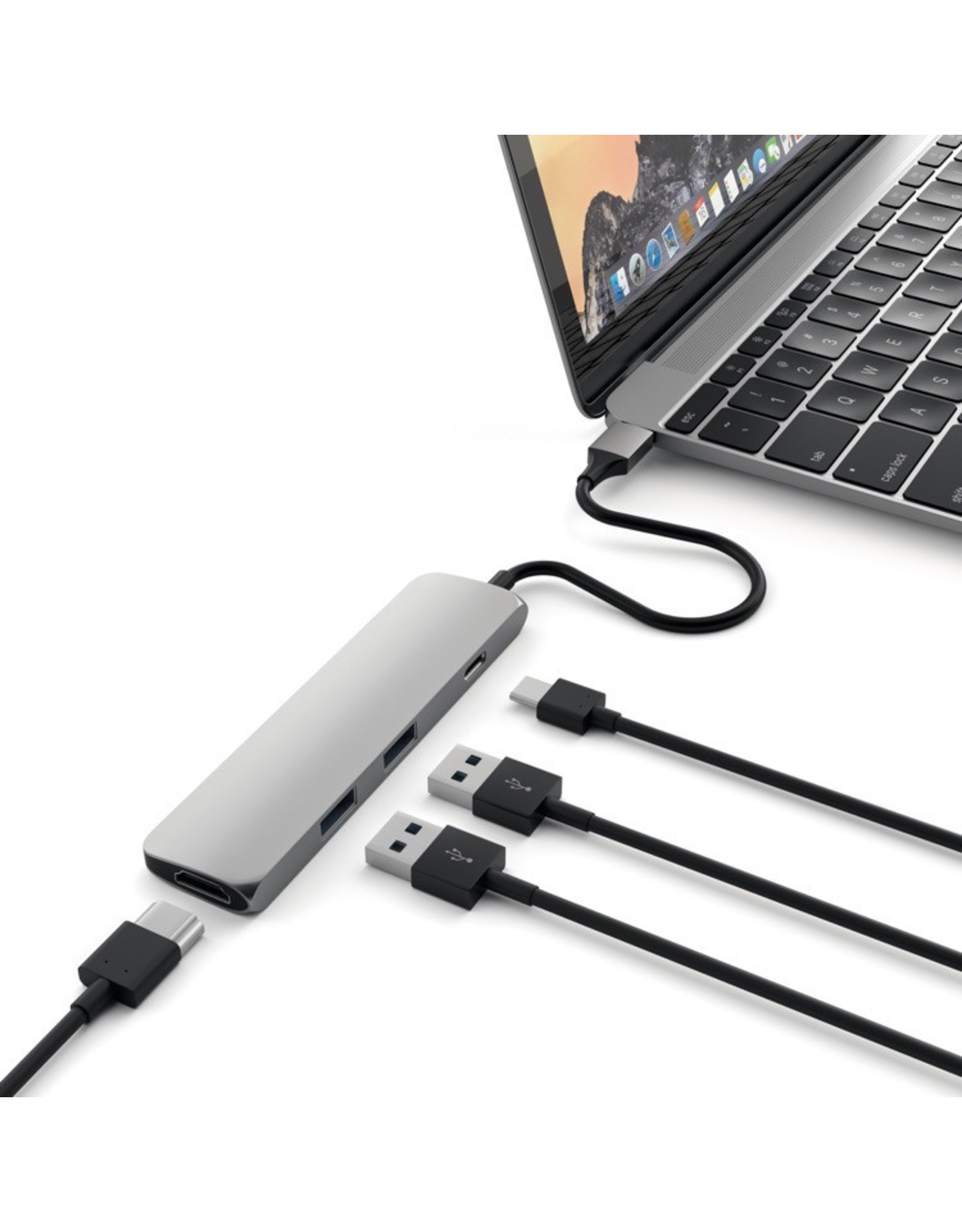 Satechi Satechi USB-C Slim MultiPort Adapter - Space Grey