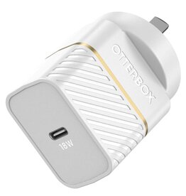 Otterbox OtterBox 1 Port USB-C Fast Wall Charger Type-I 18W -  Cloud Dust (White)