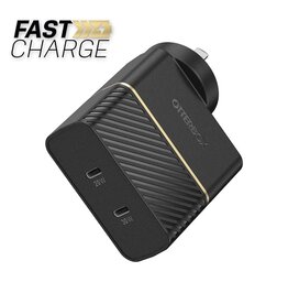 Otterbox OtterBox 50W USB-C Fast Charge Dual Port Wall Charger - Black Shimmer