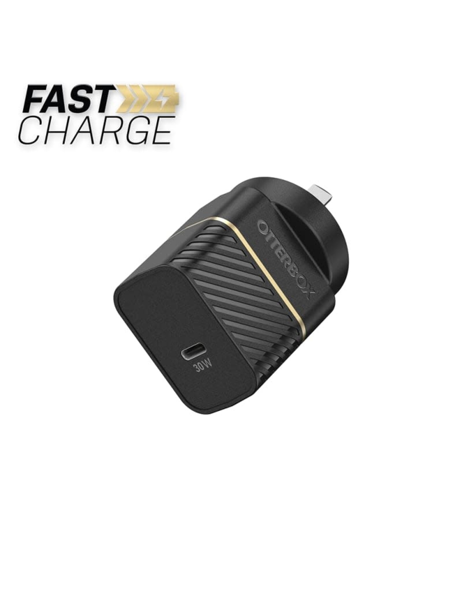 Otterbox OtterBox 30W USB-C Fast Charge Wall Charger - Black Shimmer
