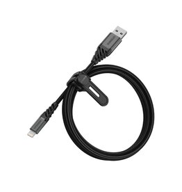 Otterbox OtterBox USB-A To Lightning  1 Meter MFi Cable  - Premium - Dark Ash Black ( USB A To Lightning )