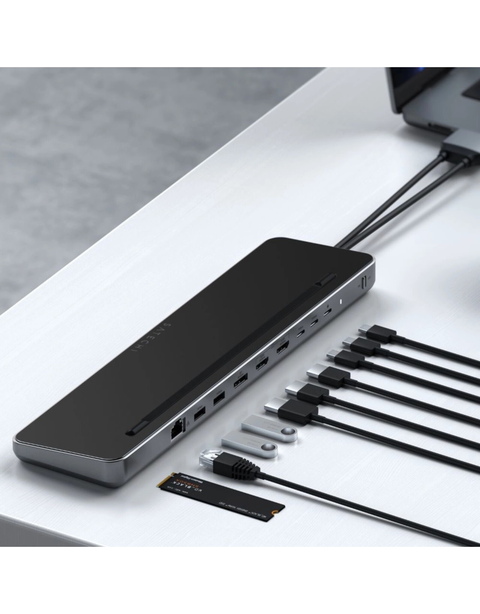 Satechi Satechi Dual Dock Stand with NVME M.2 slot (Space Grey)