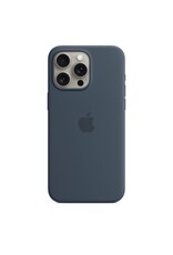 Apple Apple iPhone 15 Pro Max Silicone Case with MagSafe - Storm blue