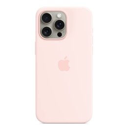 Apple Apple iPhone 15 Pro Max Silicone Case with MagSafe - Light Pink