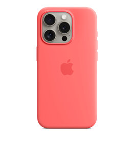 Apple Apple iPhone 15 Pro Silicone Case with MagSafe - Guava