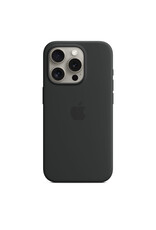 Apple Apple iPhone 15 Pro Silicone Case with MagSafe - Black