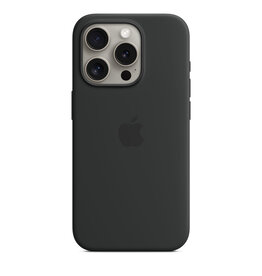 Apple Apple iPhone 15 Pro Silicone Case with MagSafe - Black