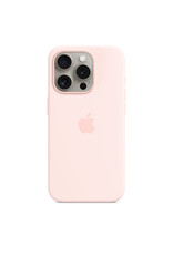 Apple Apple iPhone 15 Pro Silicone Case with MagSafe - Light pink