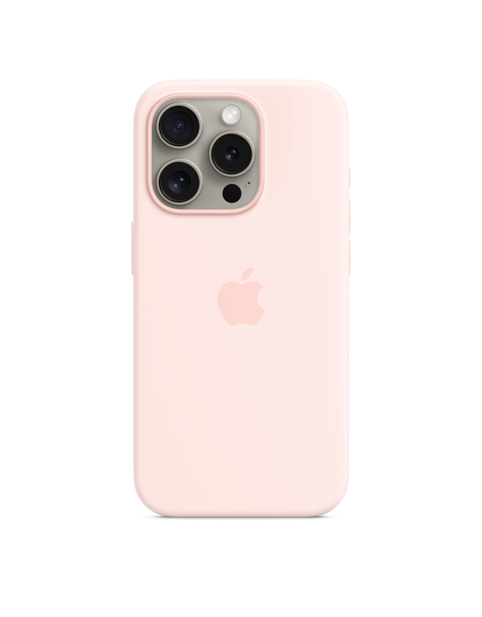 Apple Apple iPhone 15 Pro Silicone Case with MagSafe - Light pink