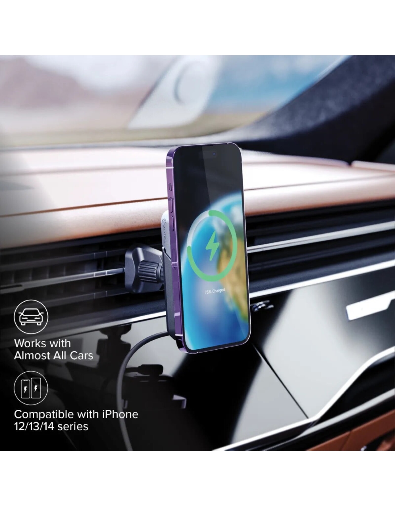 ALOGIC ALOGIC Matrix Universal Magnetic Car Charger with Air Vent Mount