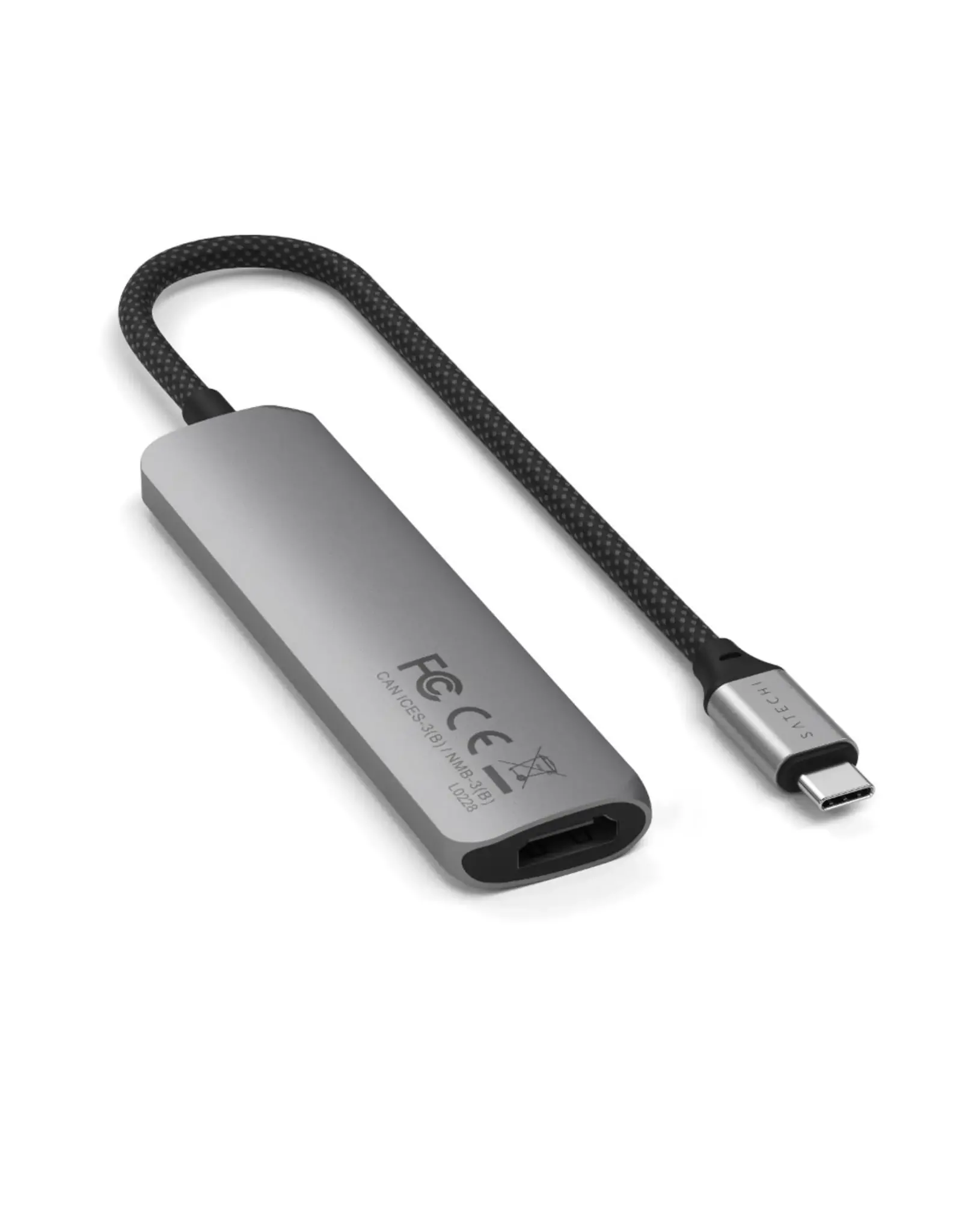 Satechi Satechi 4-In-1 USB-C Multiport 4K Slim Adapter with HDMI - Space Grey