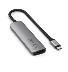 Satechi Satechi 4-In-1 USB-C Multiport 4K Slim Adapter with HDMI - Space Grey