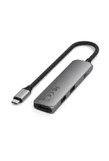 Satechi Satechi 4-In-1 USB-C Multiport 4K Slim Adapter with HDMI - Space Grey
