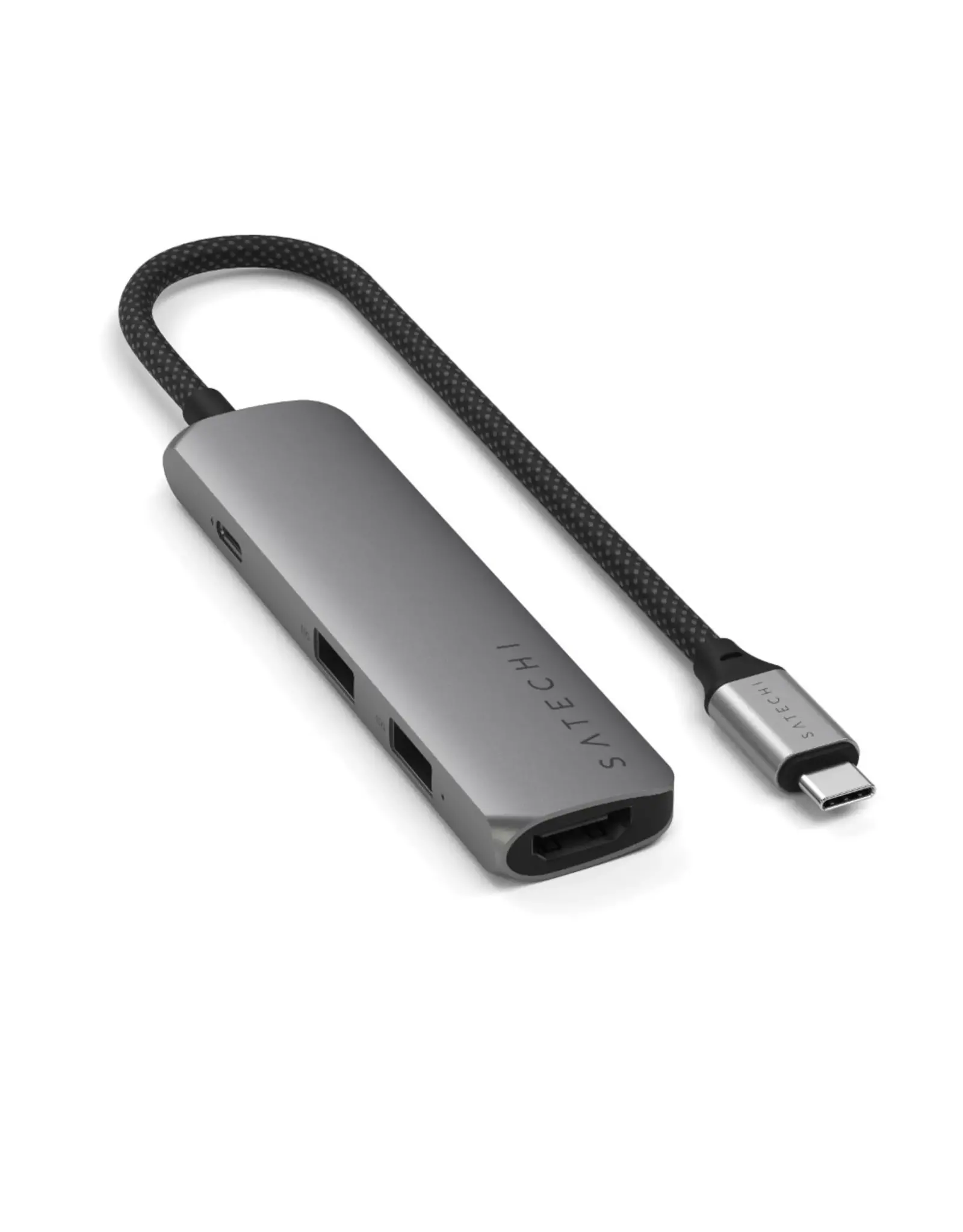 Satechi Satechi 4-In-1 USB-C Multiport 4K Slim Adapter with HDMI - Space Grey