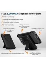 EFM EFM FLUX 5,000mAh Magnetic Power Bank With MagSafe Compatability and Foldable Stand - Black