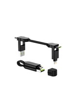 Rolling Square Rolling Square inCharge X 100W 6-in-1 Keyring Cable - Lava Black