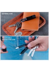 Rolling Square Rolling Square inCharge X 100W 6-in-1 Keyring Cable - Lava Black