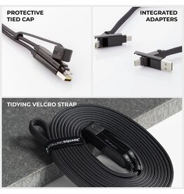 Rolling Square Rolling Square inCharge XL 100W 6-in-1 Travel Charging Cable - 3m - Urban Black