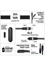 Rolling Square Rolling Square inCharge XL 100W 6-in-1 Travel Charging Cable - 3m - Urban Black