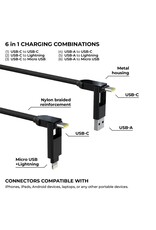 Rolling Square Rolling Square inCharge XL 100W 6-in-1 Travel Charging Cable - 2m - Urban Black