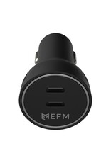 EFM EFM 60W (6.0A) Dual USB-C Port Car Charger With Power Delivery and PPS