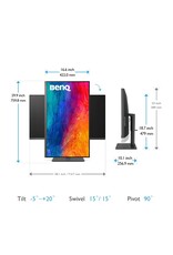 Benq BENQ PD3205U 32" 4K UHD sRGB USB-C Designer Monitor - 3840 x 2160 - 5 ms - Speakers - DVI - HDMI - DisplayPort - USB Hub, KVM Switch