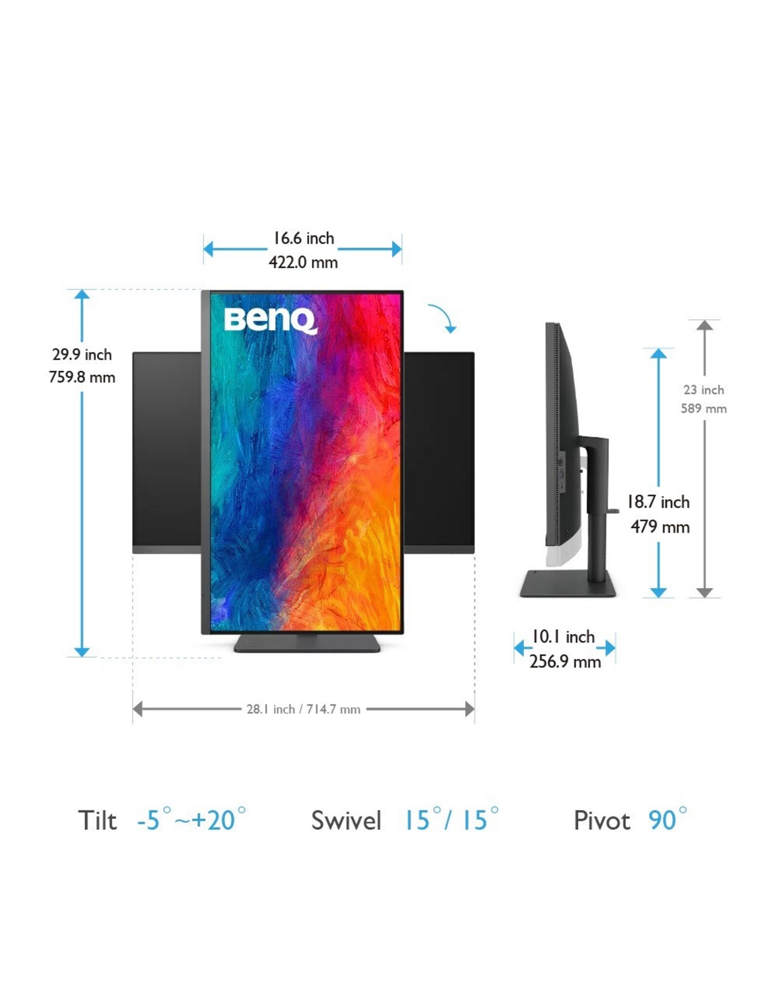 Benq BENQ PD3205U 32" 4K UHD sRGB USB-C Designer Monitor - 3840 x 2160 - 5 ms - Speakers - DVI - HDMI - DisplayPort - USB Hub, KVM Switch
