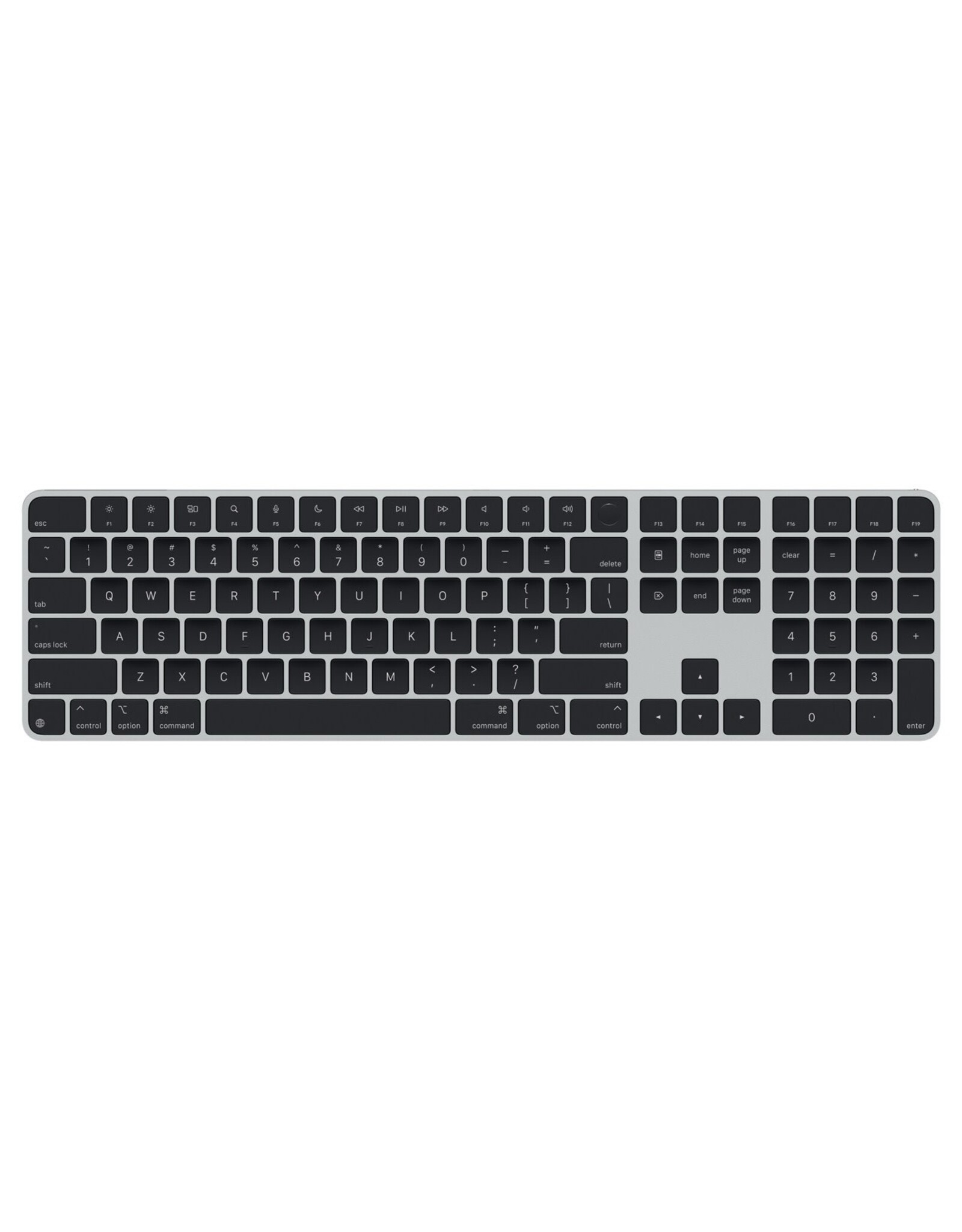 Apple Apple Magic Keyboard with Touch ID and Numeric Keypad for Mac models with Apple silicon — US English — Black Keys - USB-C