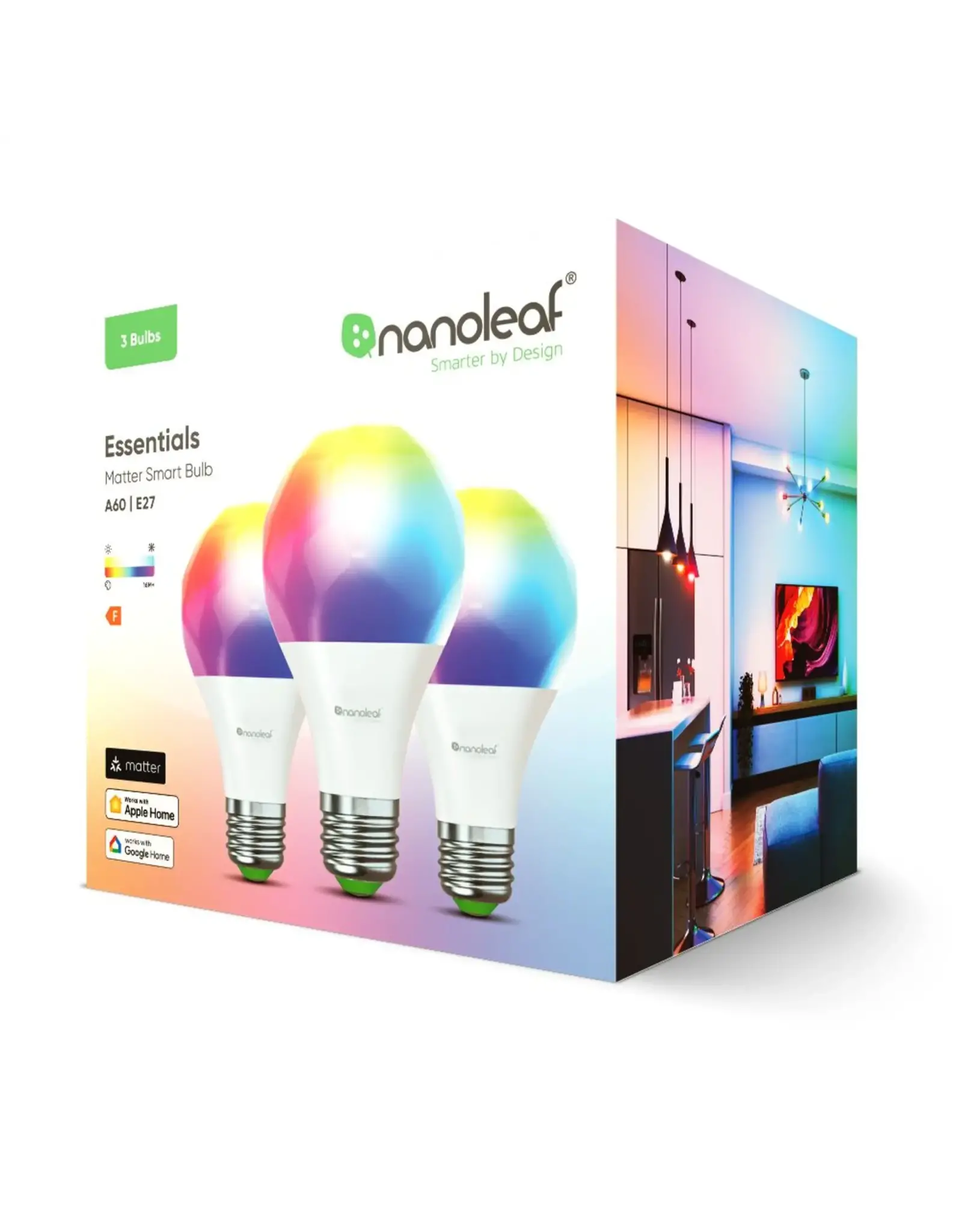 Nanoleaf Nanoleaf Essentials Smart Bulb E27 (Matter Compatible) - 3 Pack