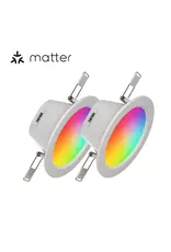 Nanoleaf Nanoleaf Essentials Colour Smart LED Downlights (Matter Compatible) – 2 Pack