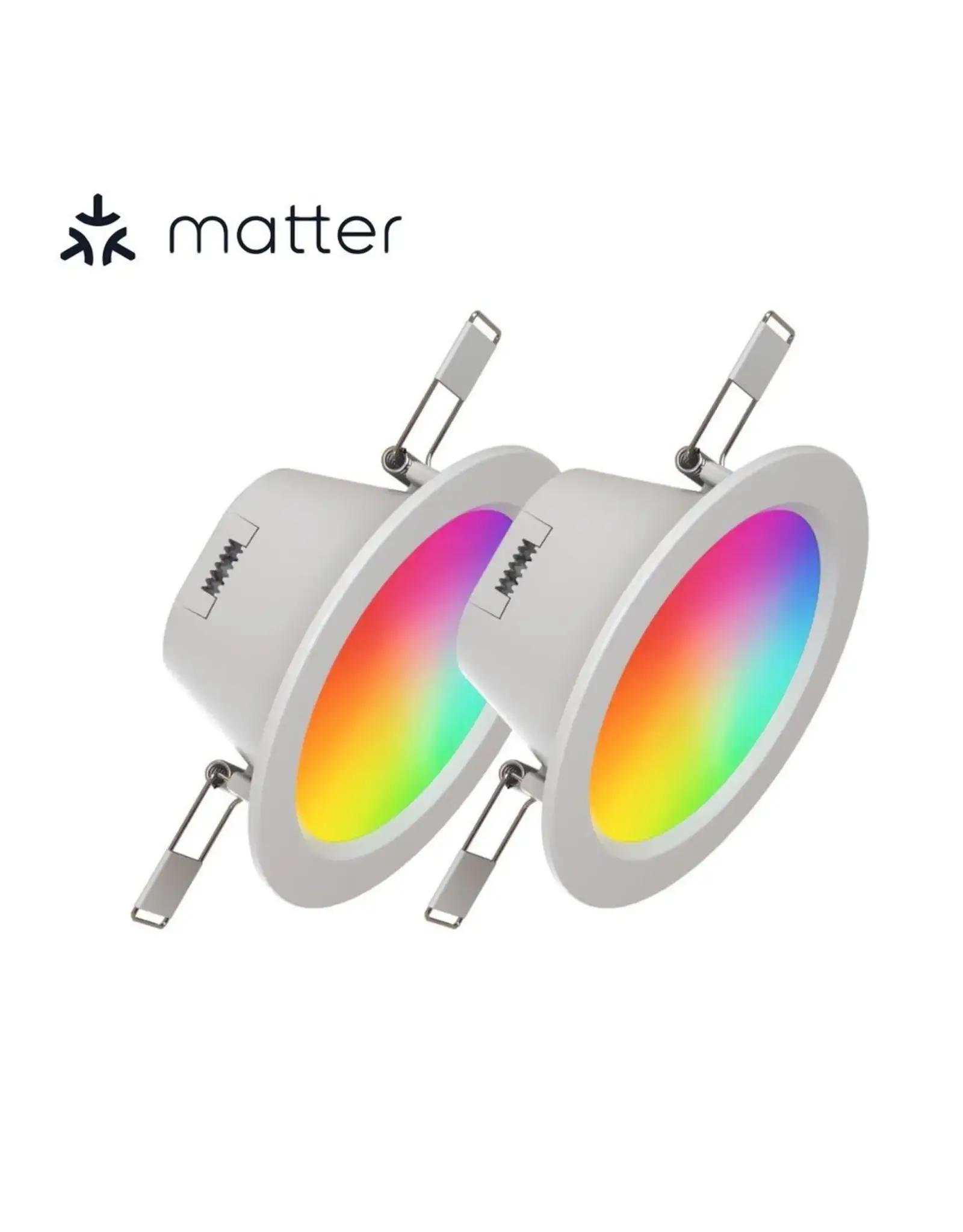 Nanoleaf Nanoleaf Essentials Colour Smart LED Downlights (Matter Compatible) – 2 Pack
