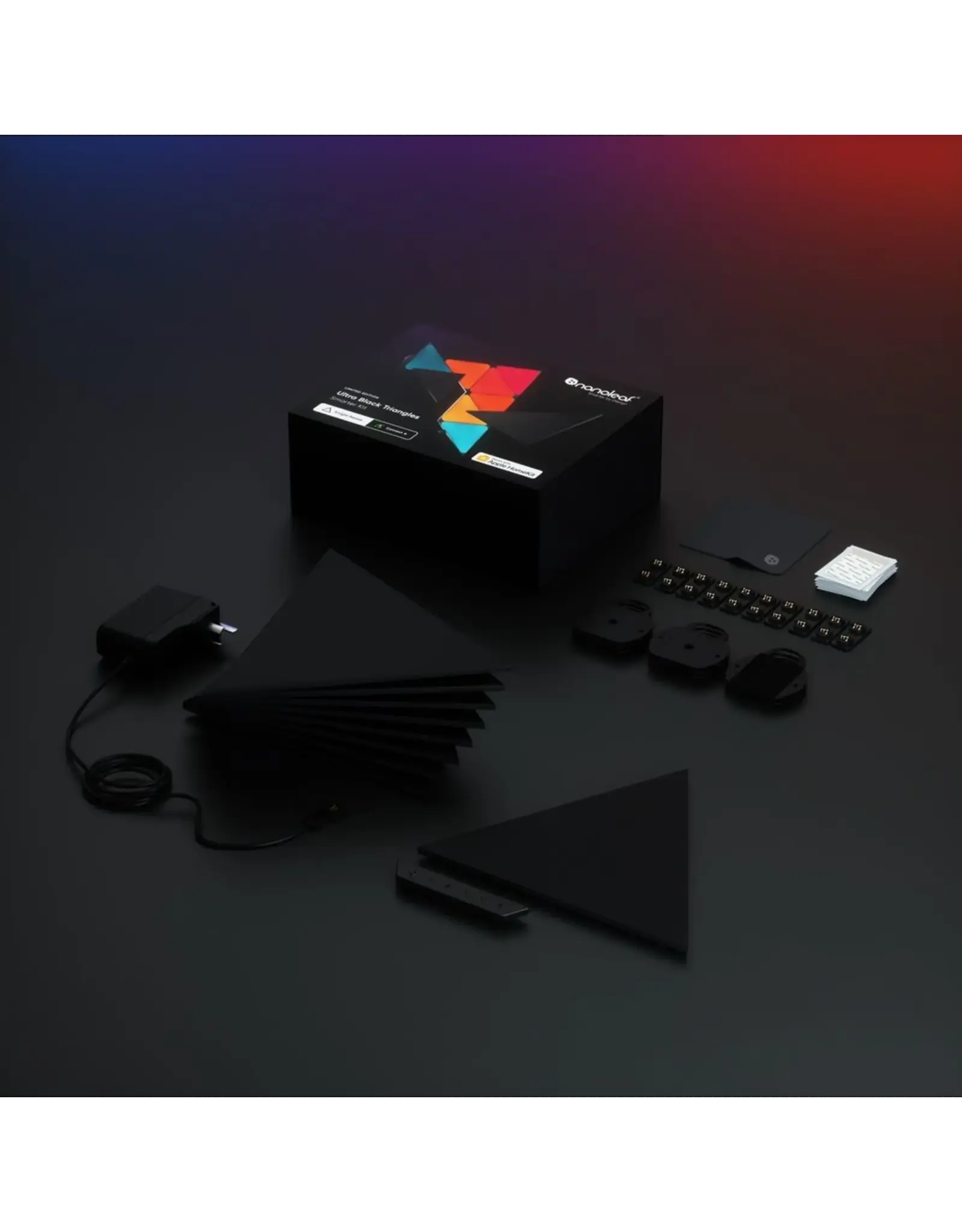 Nanoleaf Nanoleaf Shapes - Ultra Black Triangles Starter Kit (9 Panels)