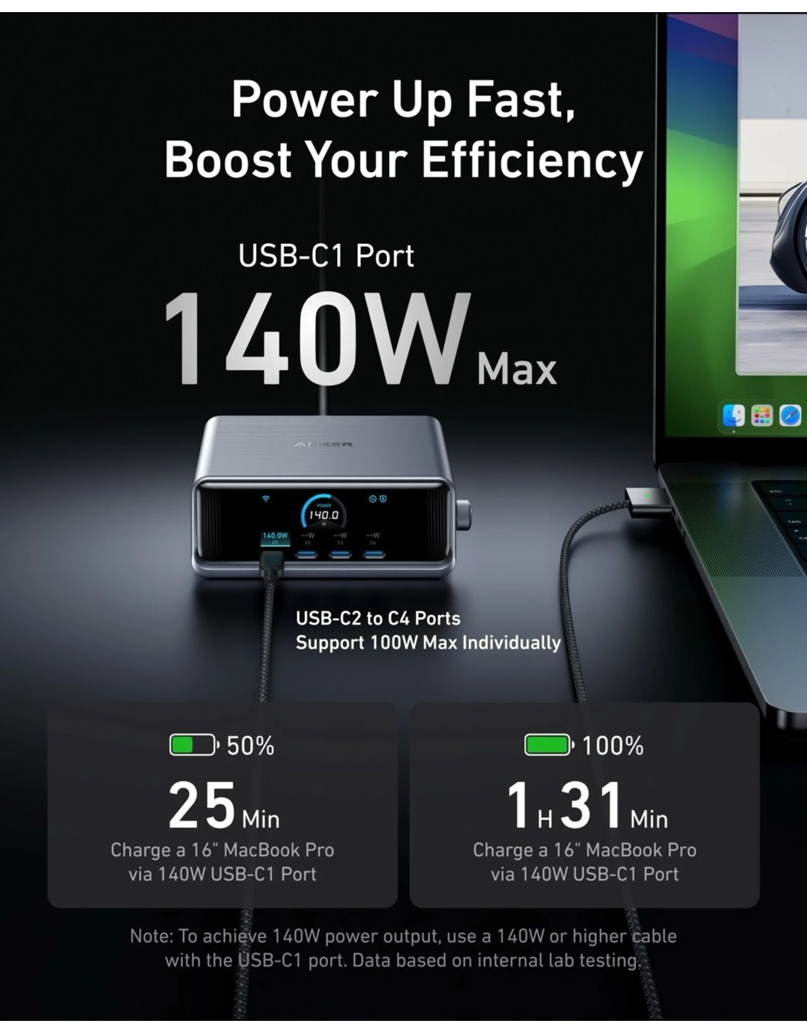 Anker Anker Prime Charger (250W, 6 Ports, GaNPrime)
