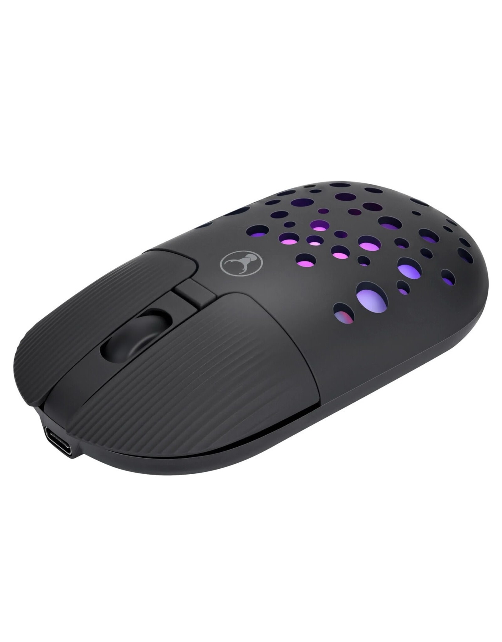 Bon.elk Bon.elk Bluetooth/Wireless RGB 4D Mouse, 1200DPI, USB-C, M-270 - Black