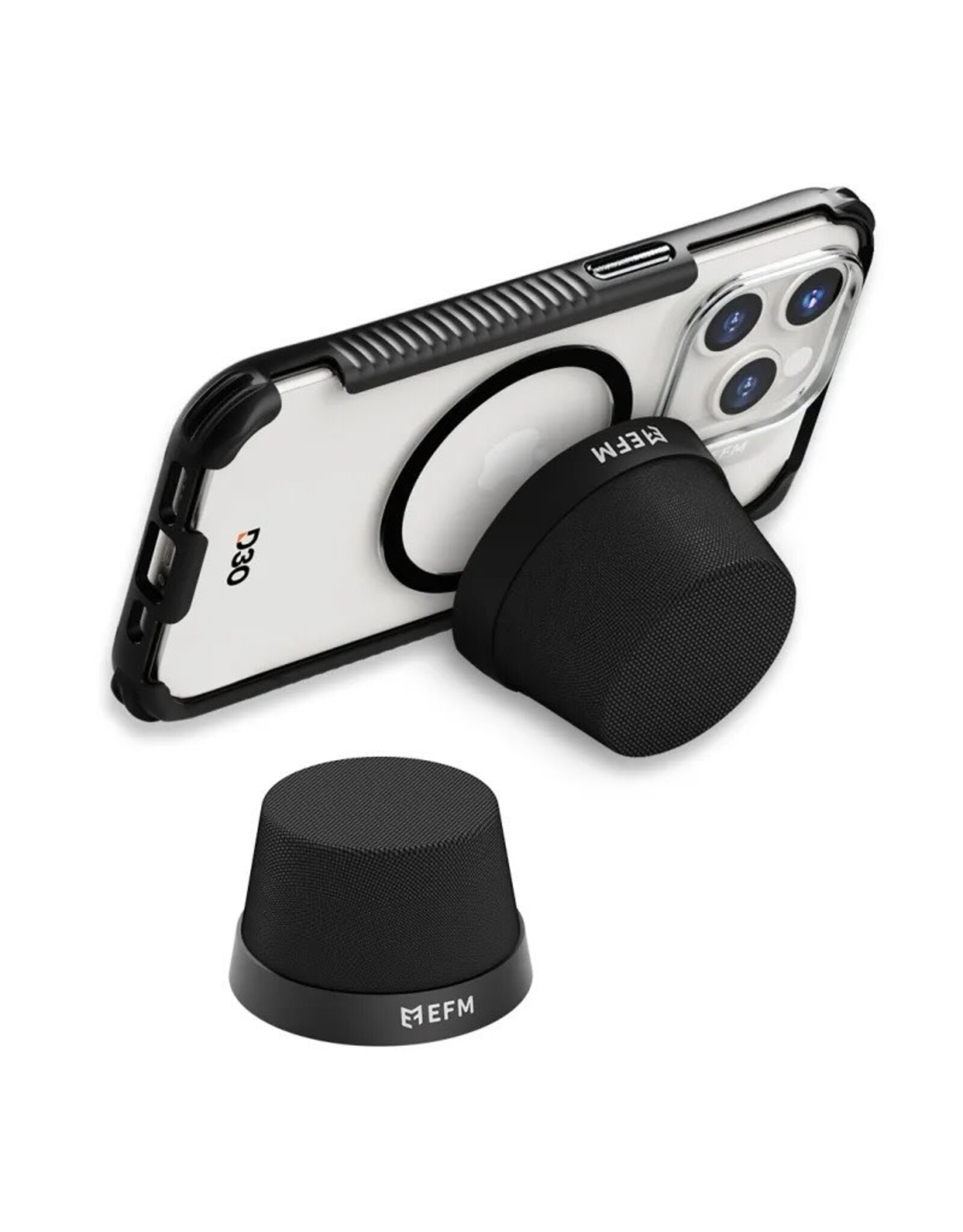 EFM EFM Cloudbreak Mag Bluetooth Speakers - Twin Pack - with MagSafe Compatibility - Black