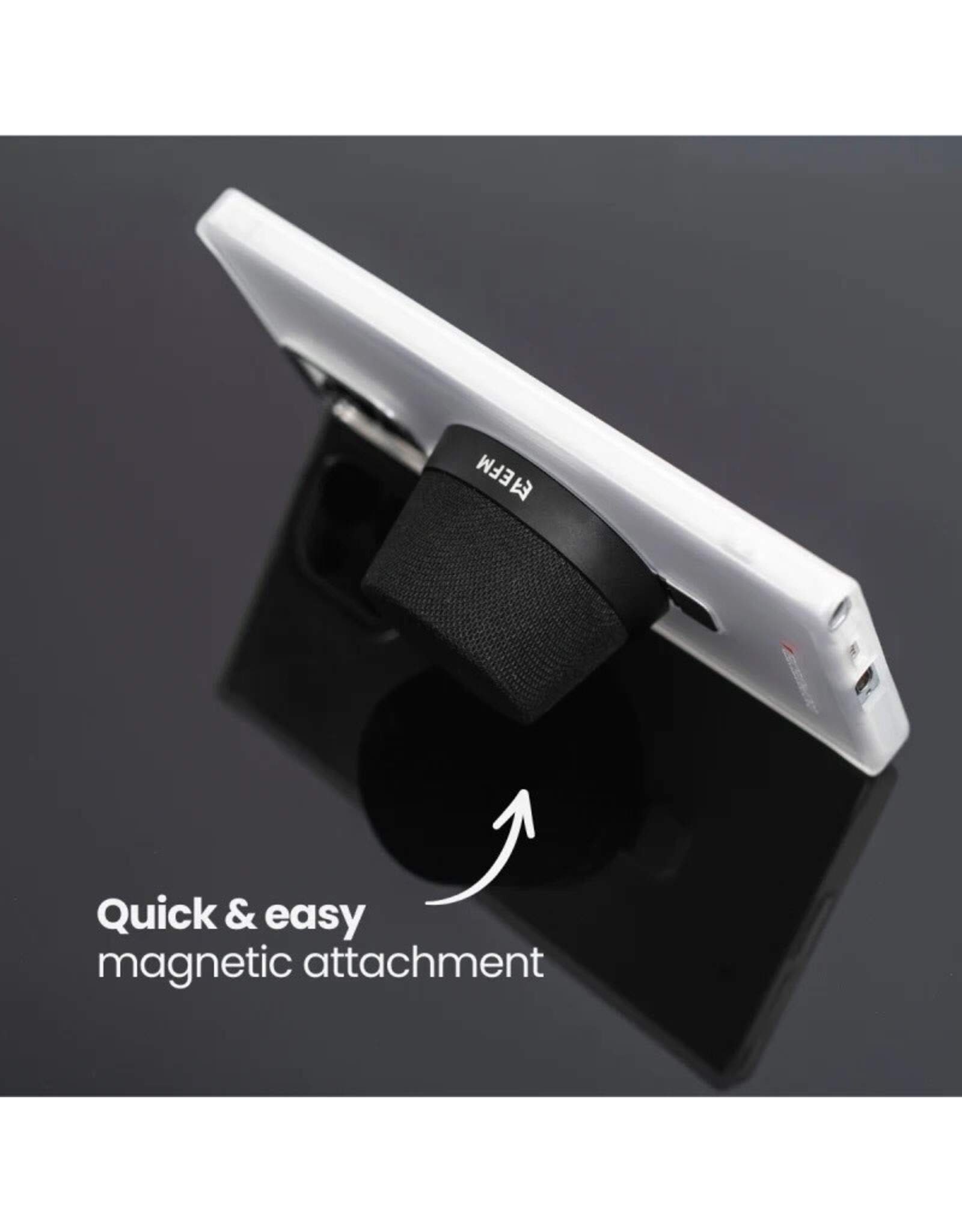 EFM EFM Cloudbreak Mag Bluetooth Speakers - Twin Pack - with MagSafe Compatibility - Black