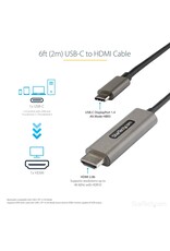 Startech Startech USB-C to HDMI Cable, 4K 60Hz with HDR10, Ultra HD USB Type-C to HDMI 2.0b - 2m