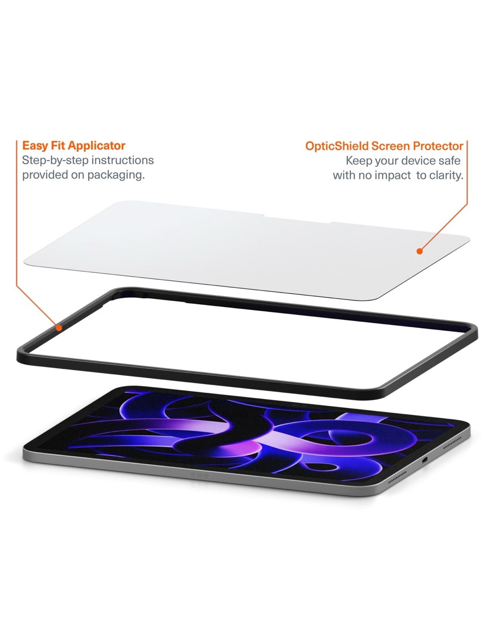 Cygnett Cygnett Glass Screen Protector for iPad Air 11" (M2) 6th gen and iPad Pro 11" (M4)