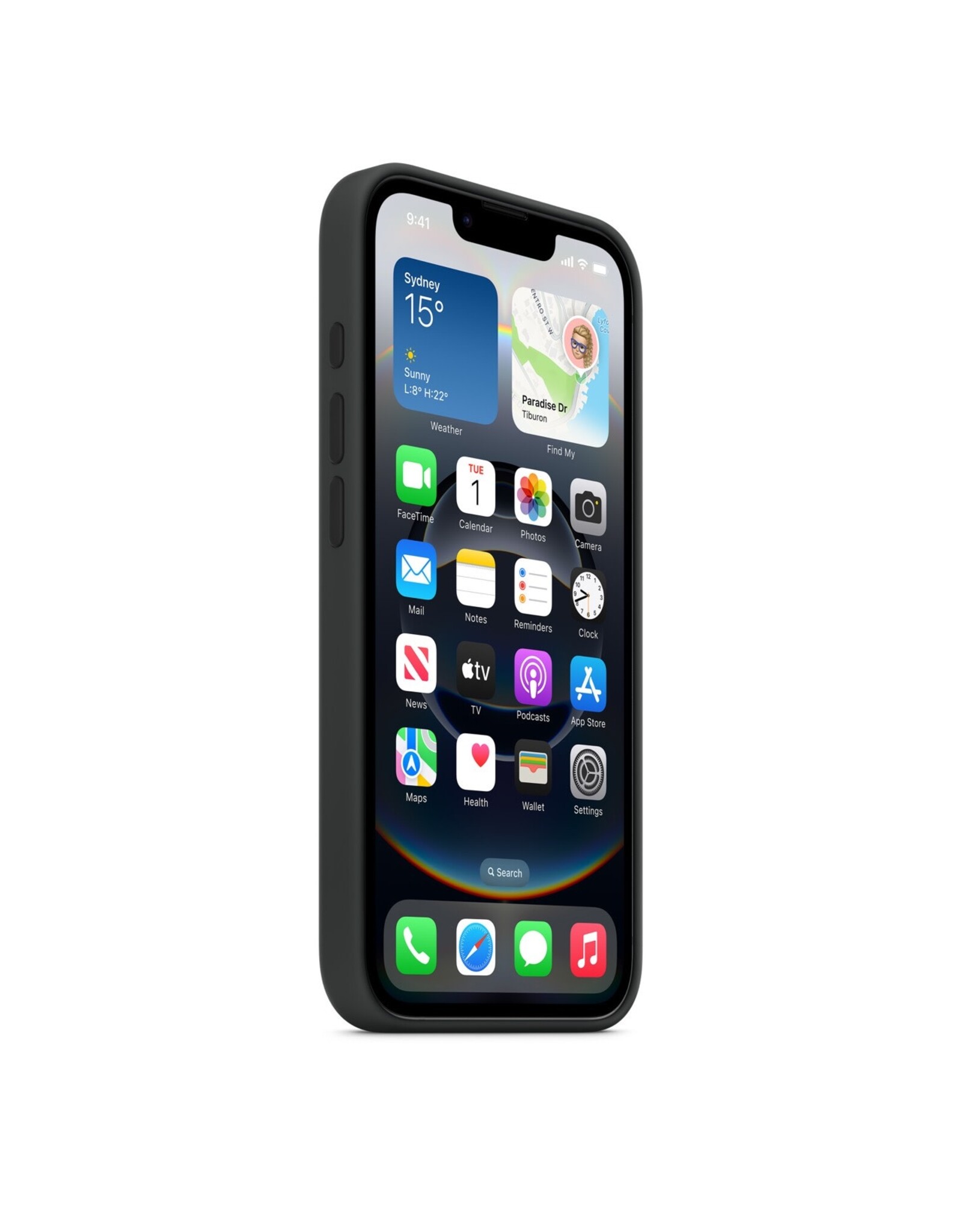 Apple iPhone 16e Silicone Case Black