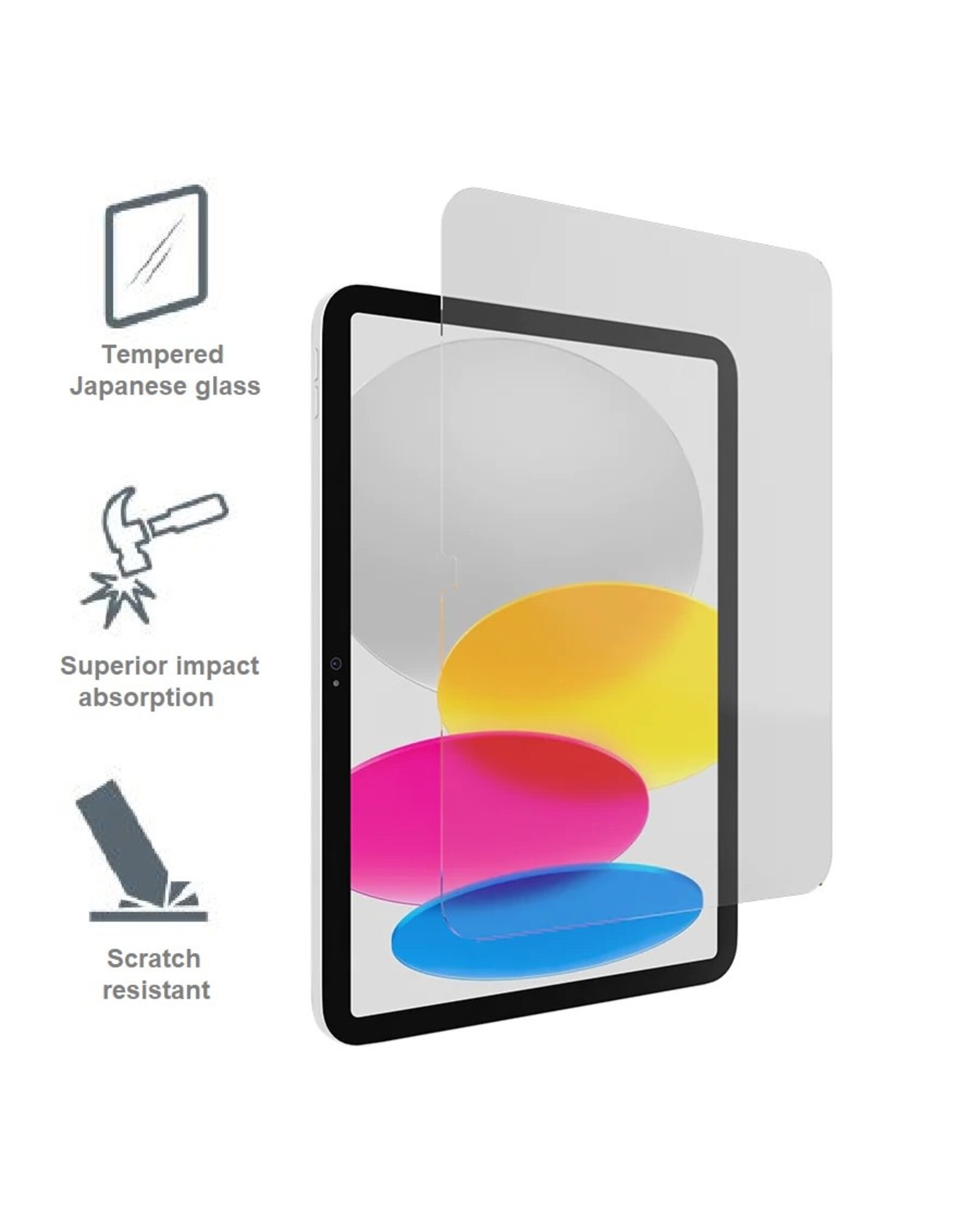 Cygnett Cygnett OpticShield Tempered Glass Screen Protector suits Apple iPad 10.9" - 11th Gen (A16)/iPad 10th Gen