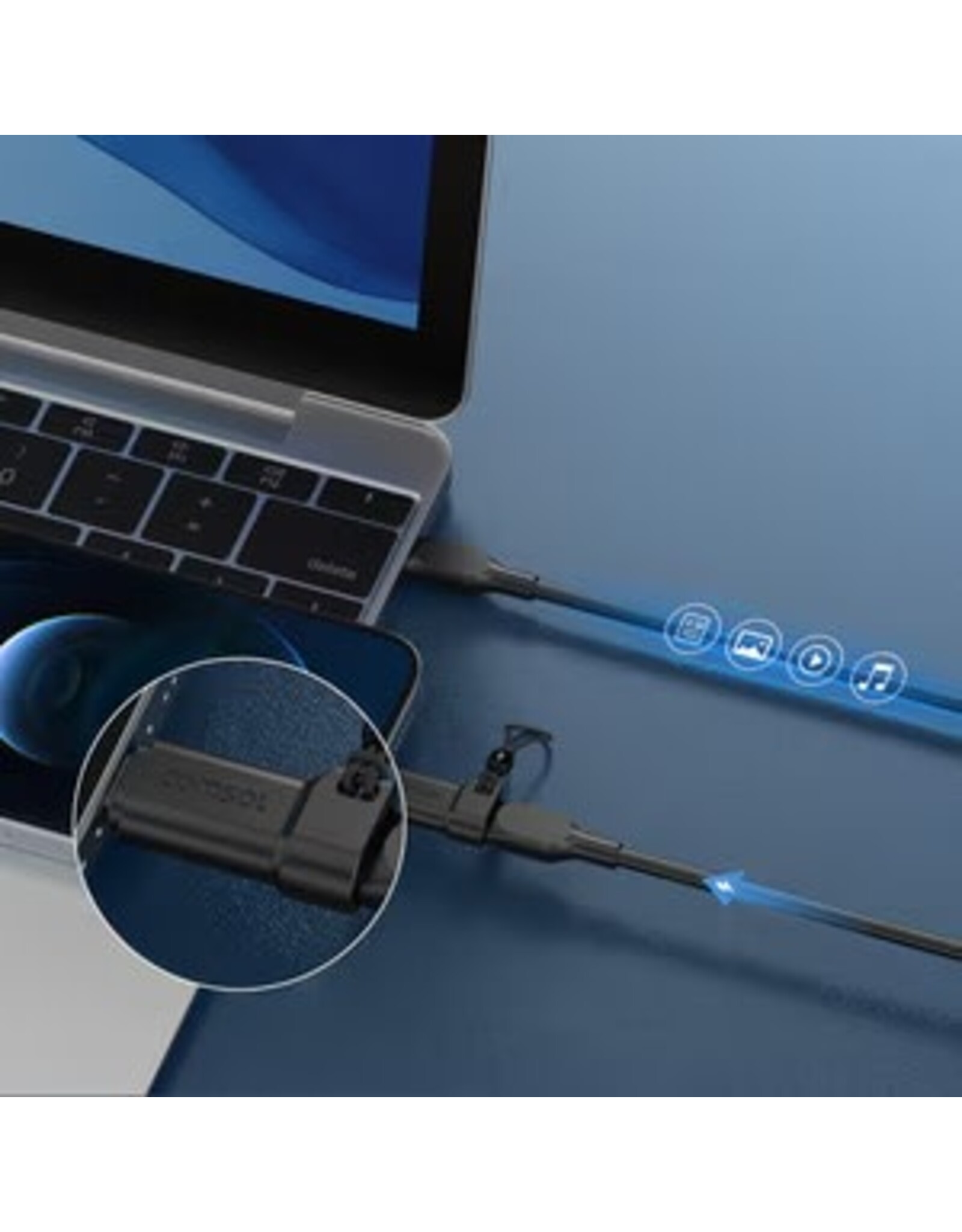 Comsol Comsol USB-C to Apple Lightning (MFi) Adapter