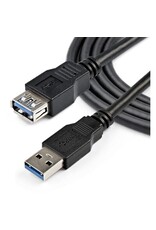 Startech StarTech 2m SuperSpeed USB 3.0 (5Gbps) Extension Cable USB-A Male to USB-A Female -  Black