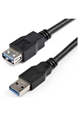 Startech StarTech 2m SuperSpeed USB 3.0 (5Gbps) Extension Cable USB-A Male to USB-A Female -  Black