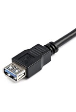 Startech StarTech 2m SuperSpeed USB 3.0 (5Gbps) Extension Cable USB-A Male to USB-A Female -  Black