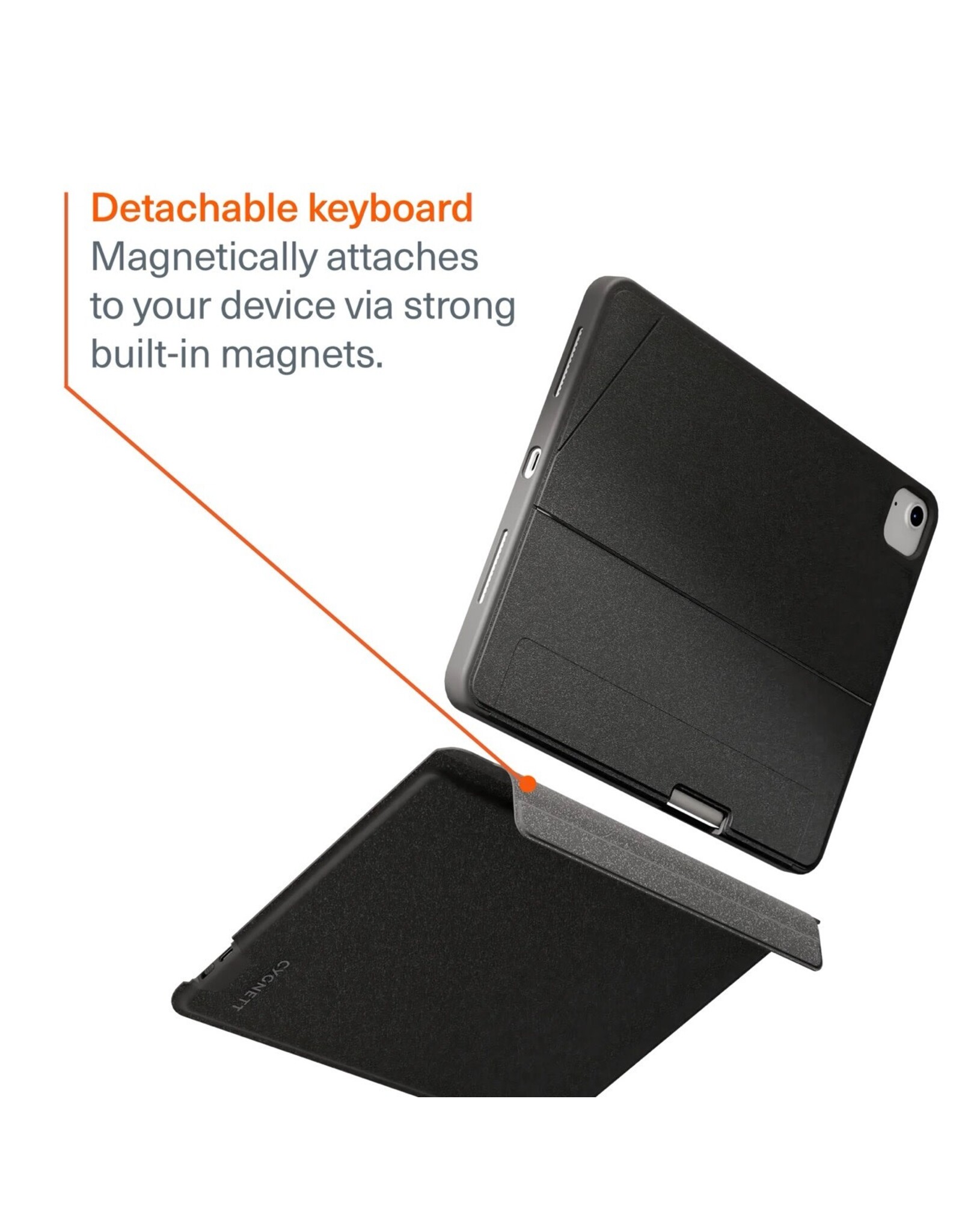 Cygnett Cygnett Mag Keyboard Case suits 11" iPad Air (M3/M2 - 5th/4th Gen)/11" iPad Pro (4th/3rd/2nd/1st Gen) Magnetic Keyboard Case - Black