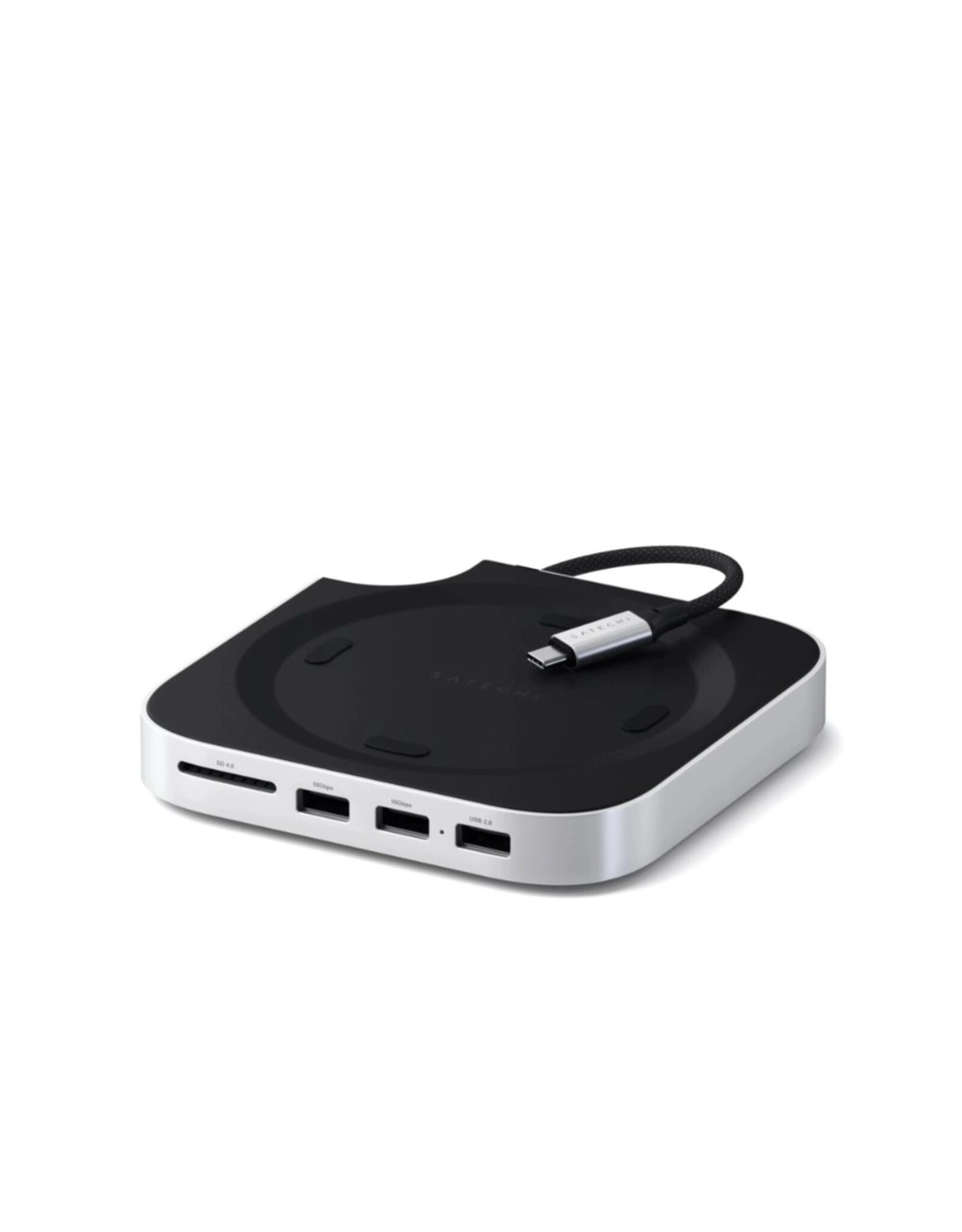 Satechi Satechi Mac Mini M4 Stand & Hub With M.2 NVMe SSD Enclosure - Silver