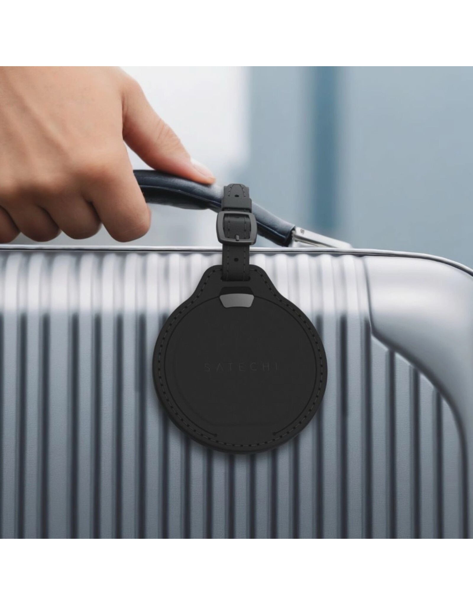 Satechi Satechi Vegan-Leather FindAll Luggage Tag - Black